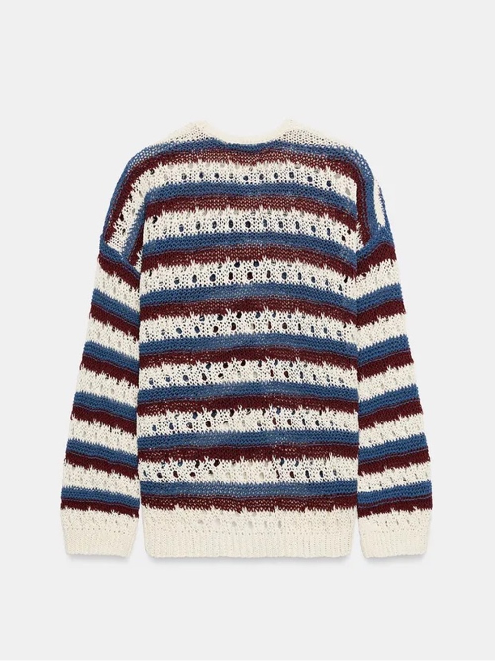 ZARA OPEN-KNIT STRIPED JACKET - Picture 8 of 10